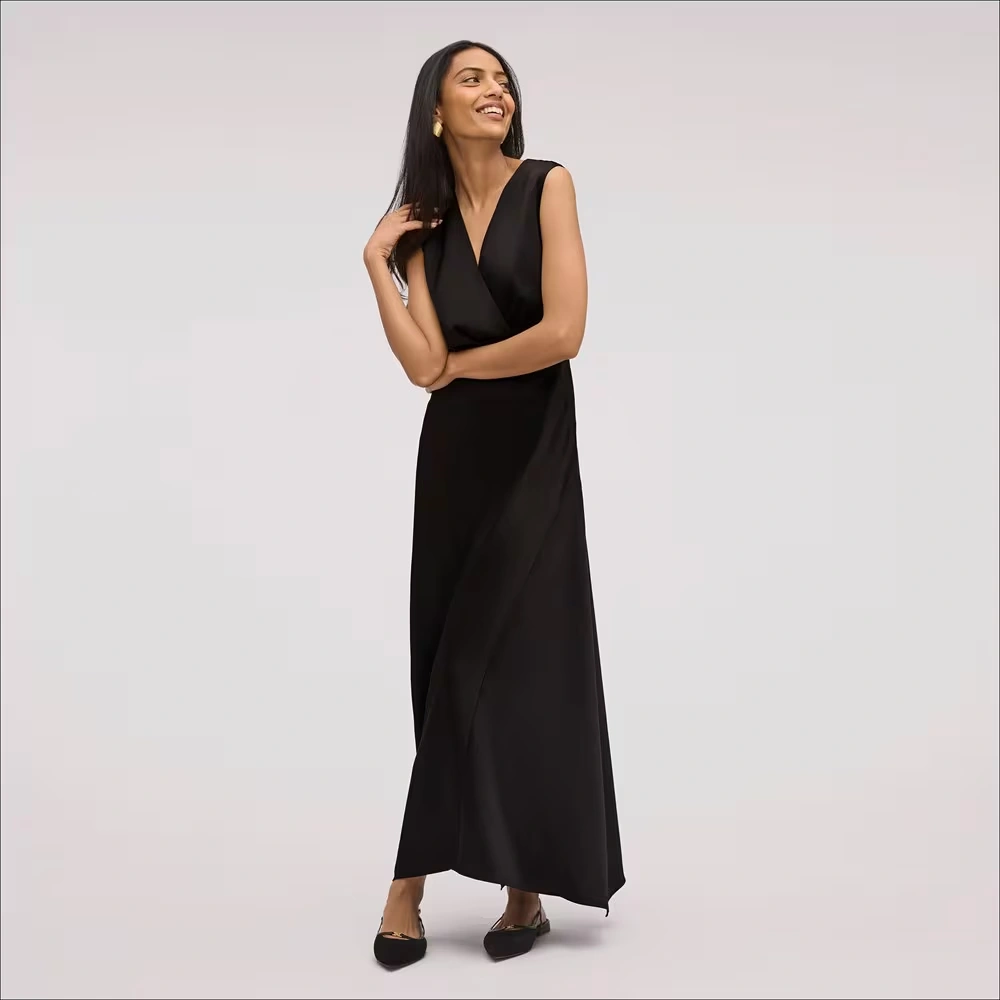 V-Neck Aline Maxi Dress