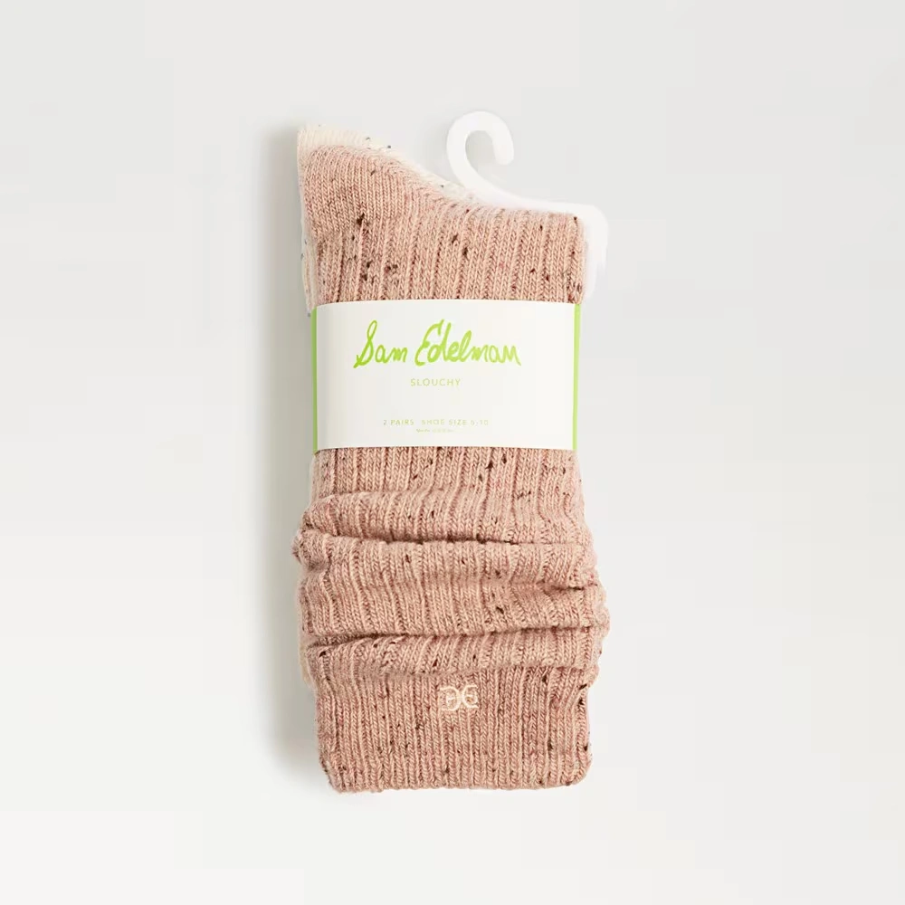 2 Pack Sparkle Rib Slouchy Socks