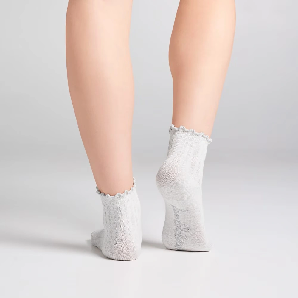 3 Pack Cotton Blend Pointelle Midanklet