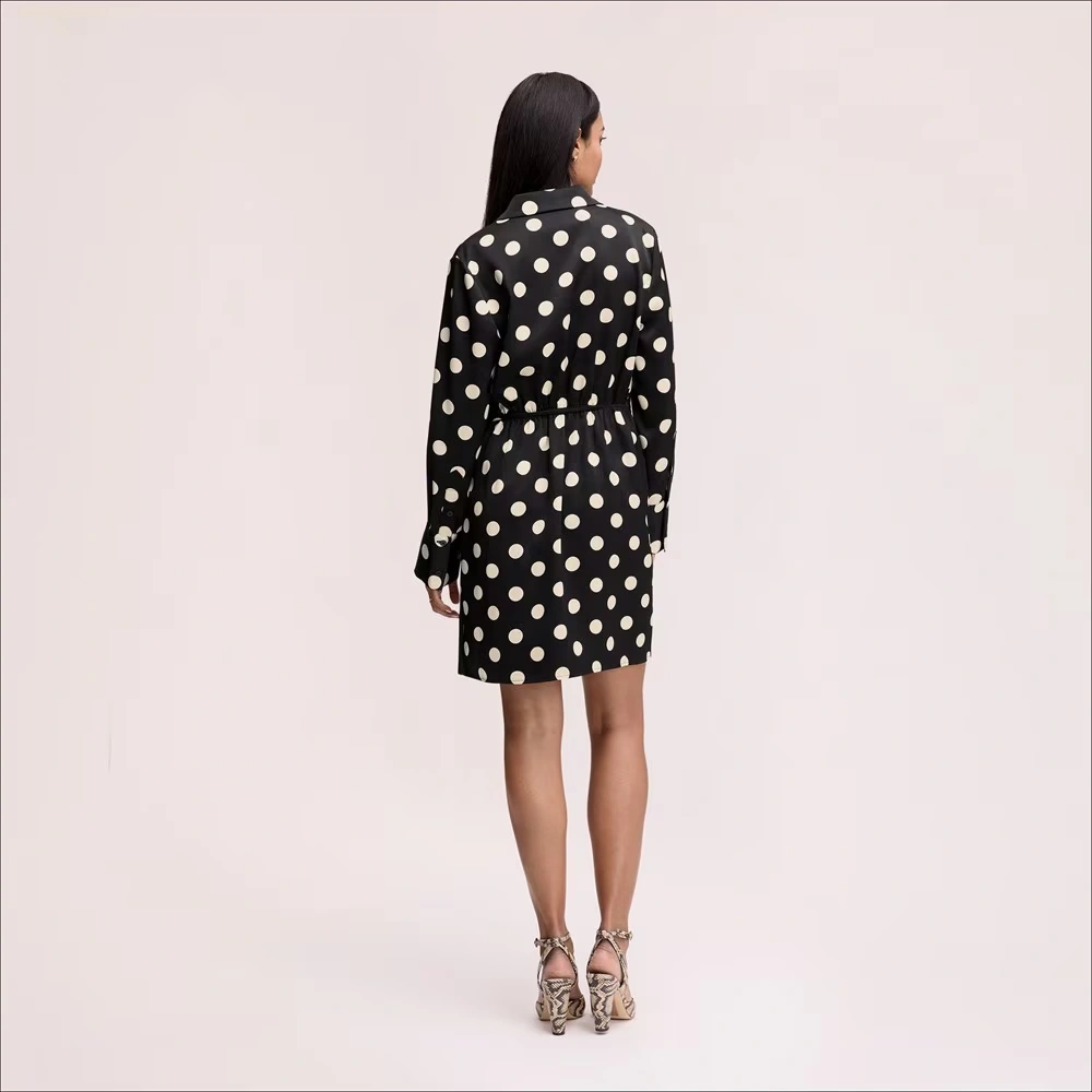 Dot Shirt Mini Dress
