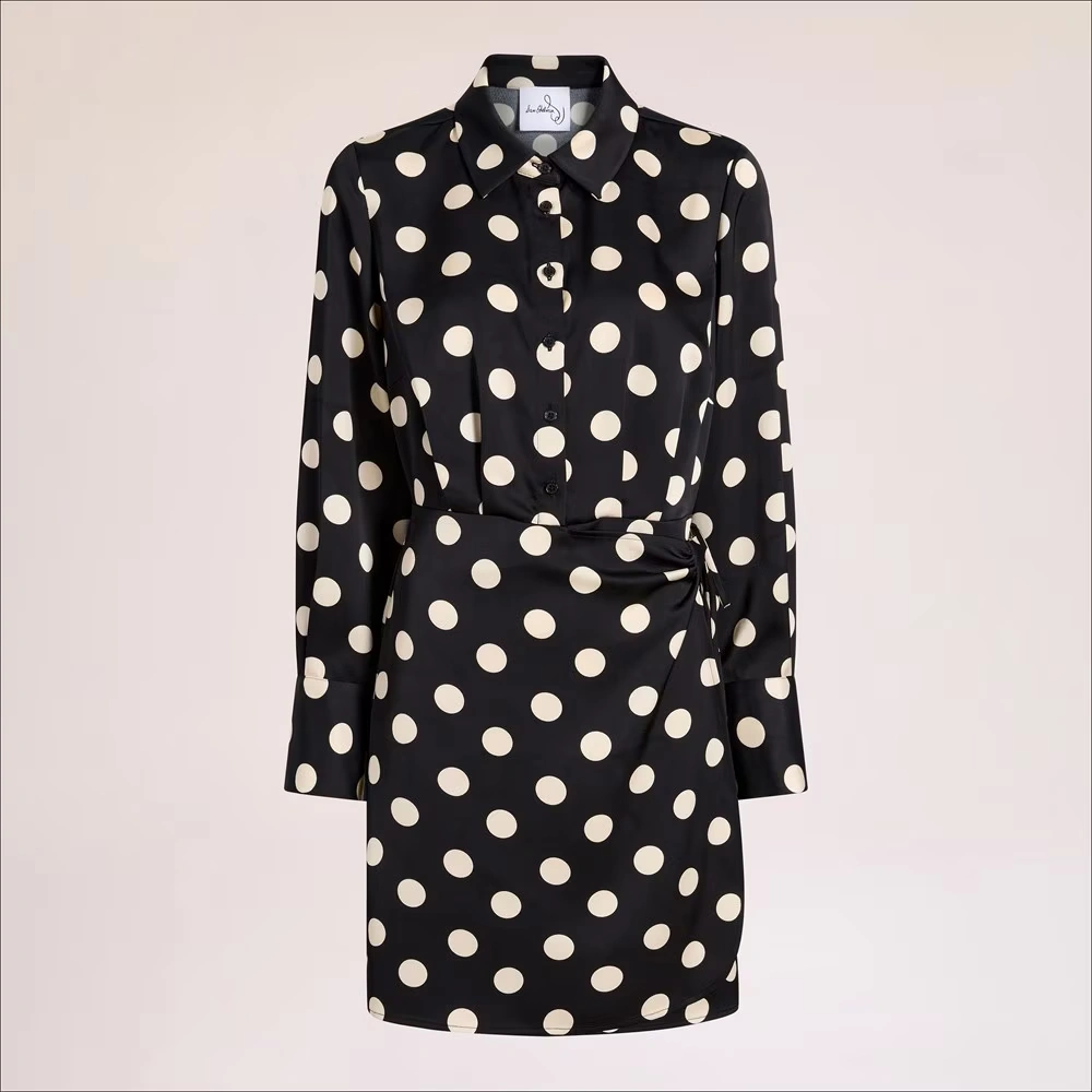 Dot Shirt Mini Dress