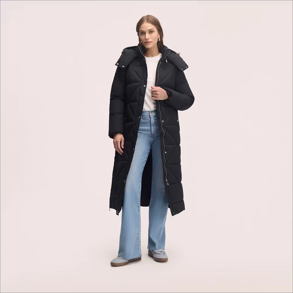 Mix Quilted Maxi Puffer