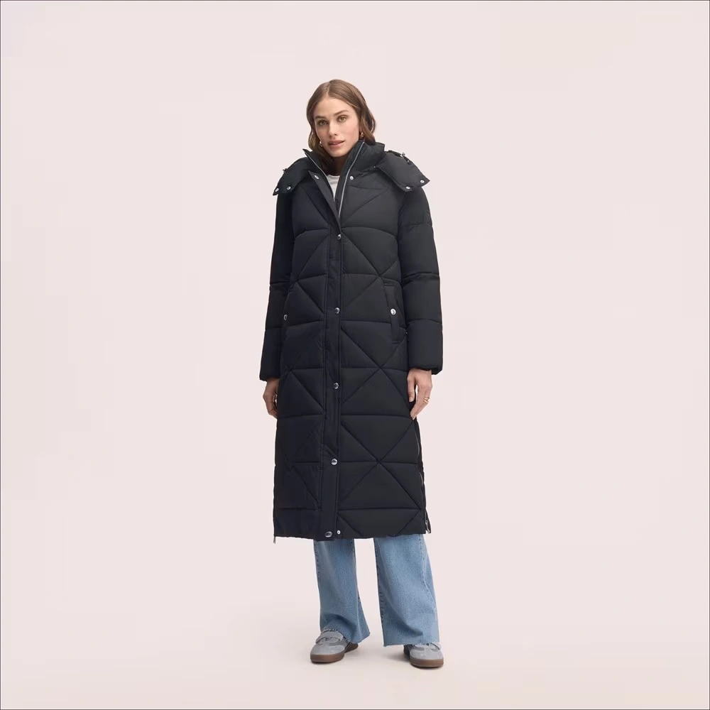 Mix Quilted Maxi Puffer