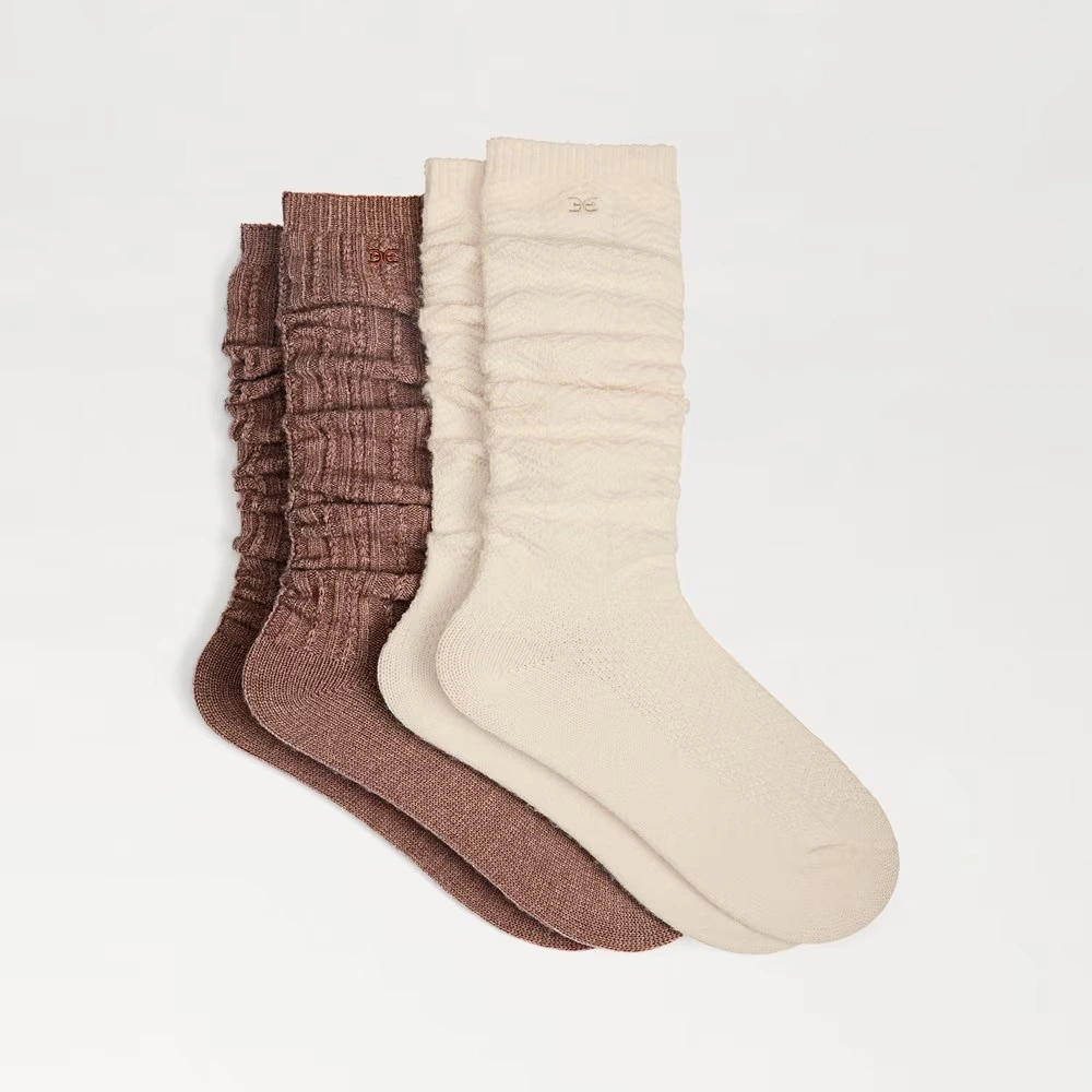 2 Pack Rib Knee High Socks