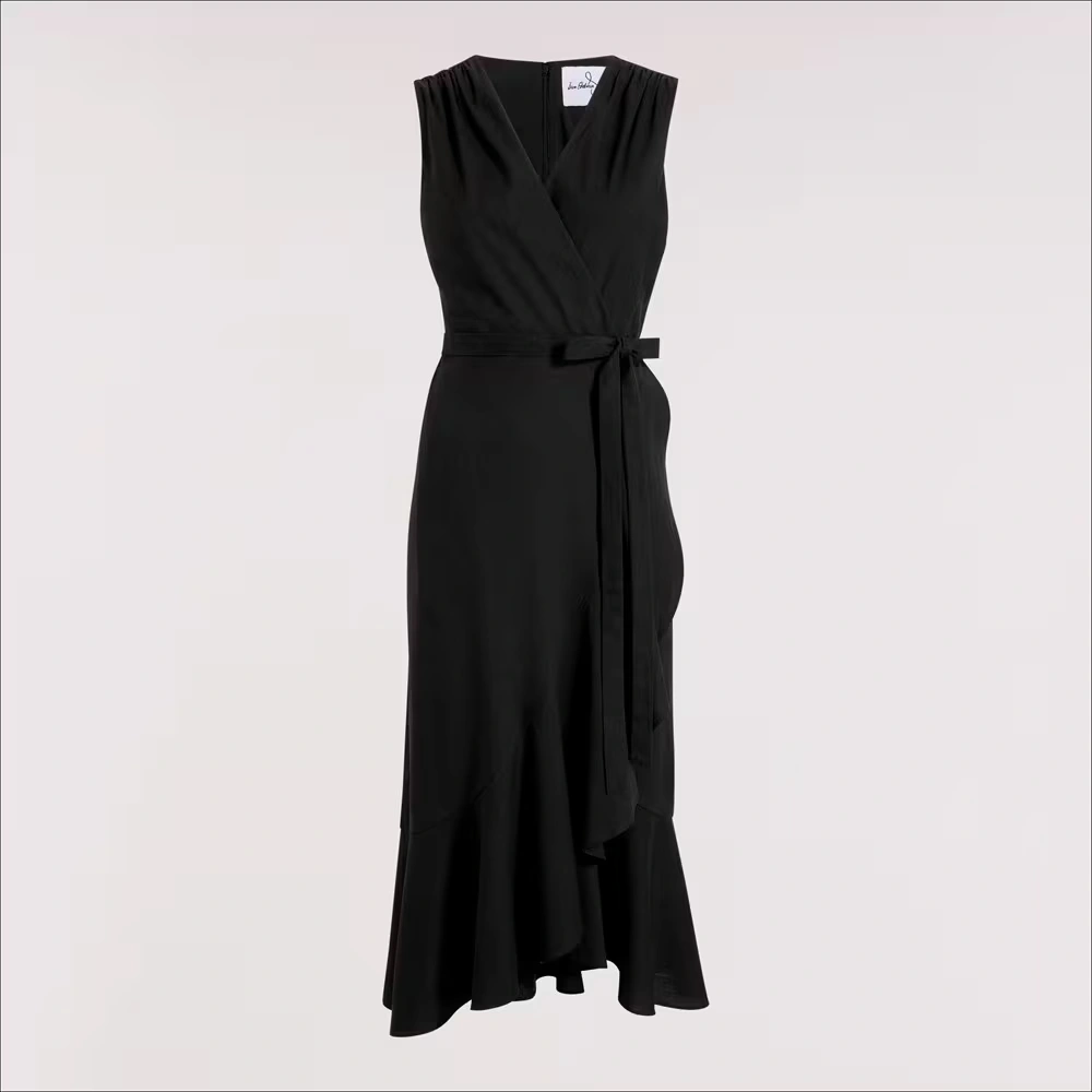 Sleeveless Faux Wrap Maxi Dress 6 Sleeveless Faux Wrap Maxi Dress