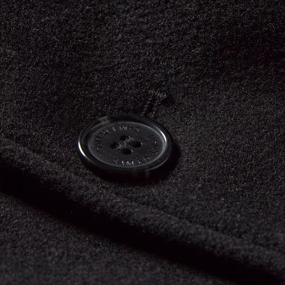 Single Breasted Wool Quilted Bib Coat