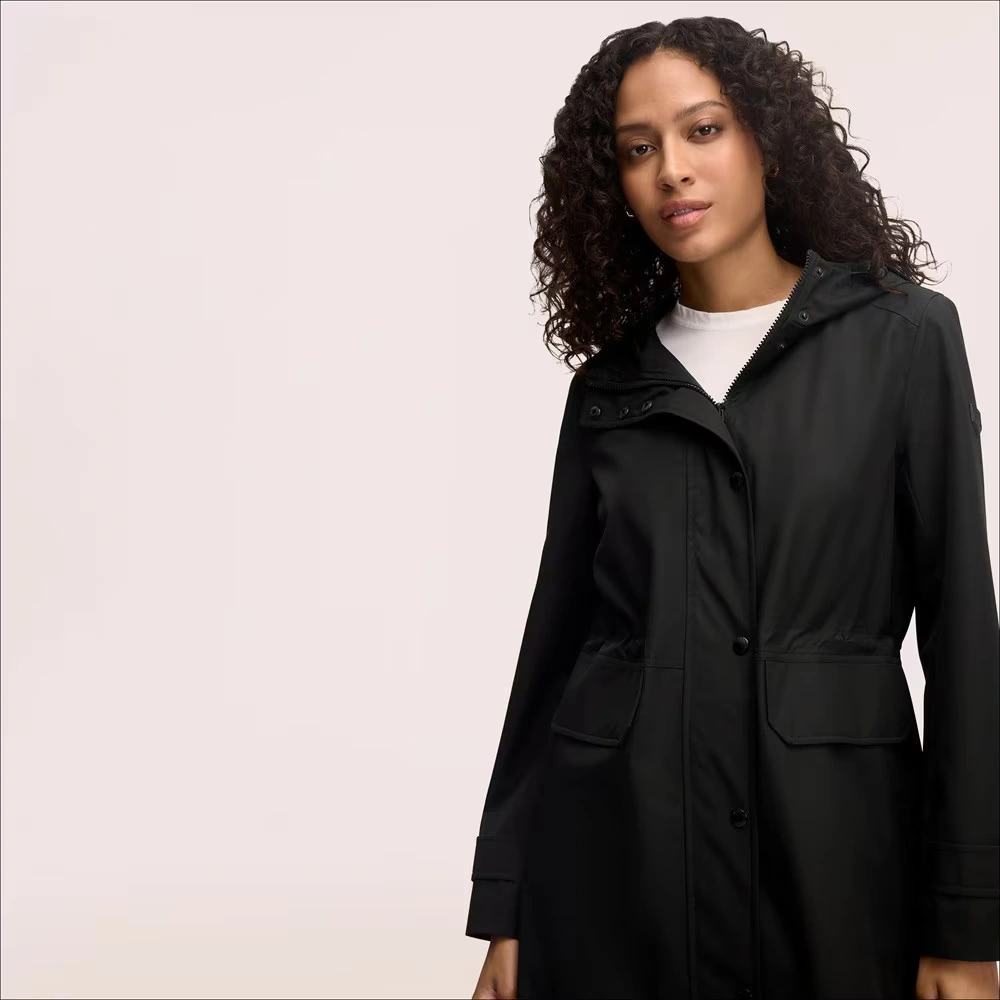 Anorak with Flap Pockets Back Shield