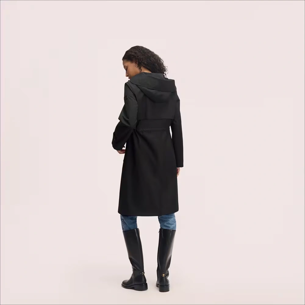 Anorak with Flap Pockets Back Shield