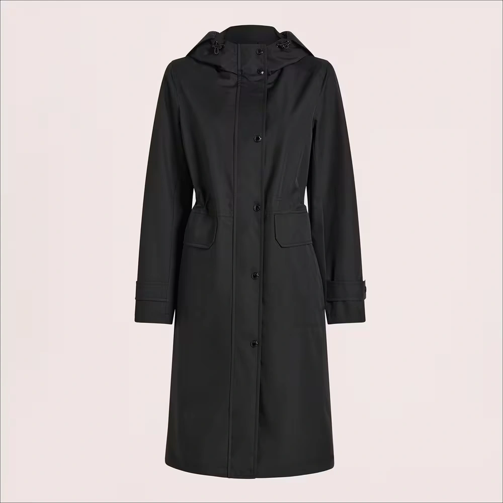 Anorak with Flap Pockets Back Shield