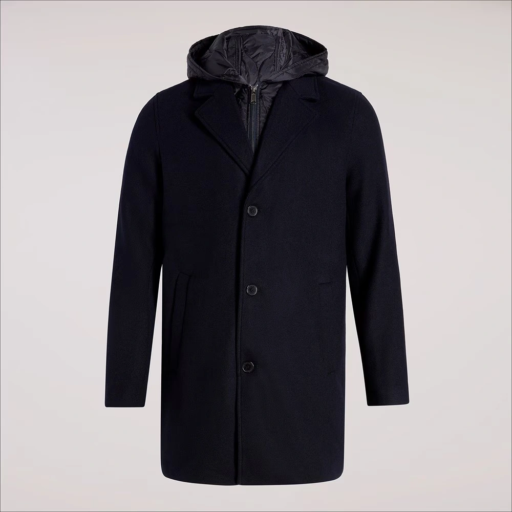 Single Breasted Wool Quilted Bib Coat 6 Single Breasted Wool Quilted Bib Coat