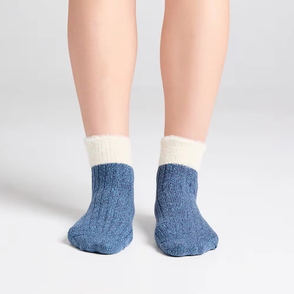 2 Pack Rib Soft Feather Cuff Midi Boot Sock