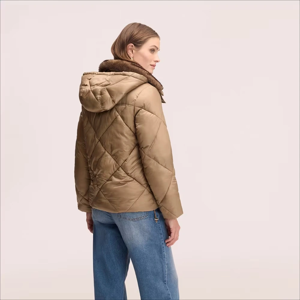 Fur Collar Short Puffer