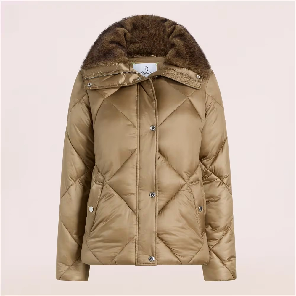 Fur Collar Short Puffer