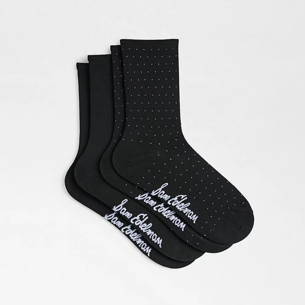 2 Pack Rayon Pin Dot Crew