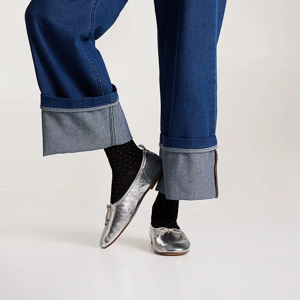 2 Pack Rayon Pin Dot Crew