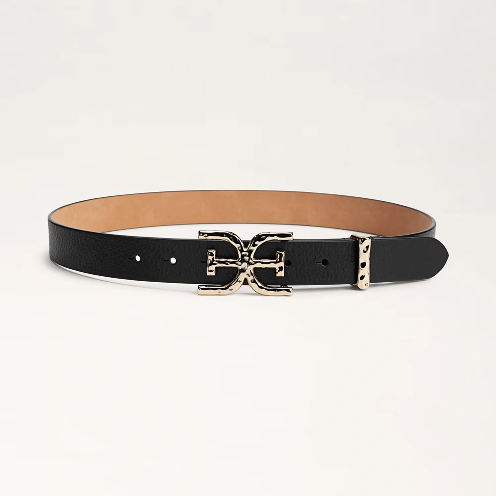 30MM Hammered Logo Belt