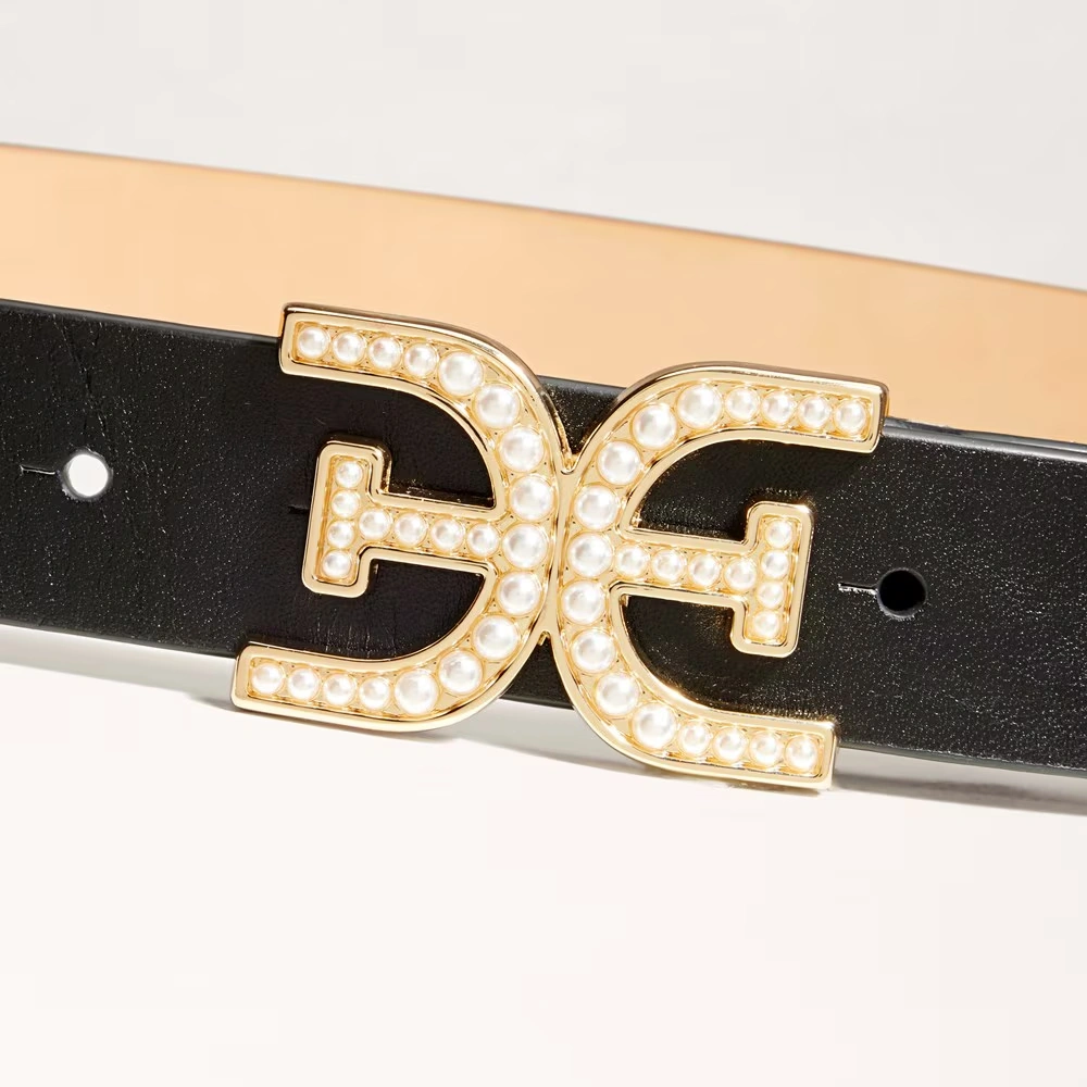 30MM Pearl Logo Belt