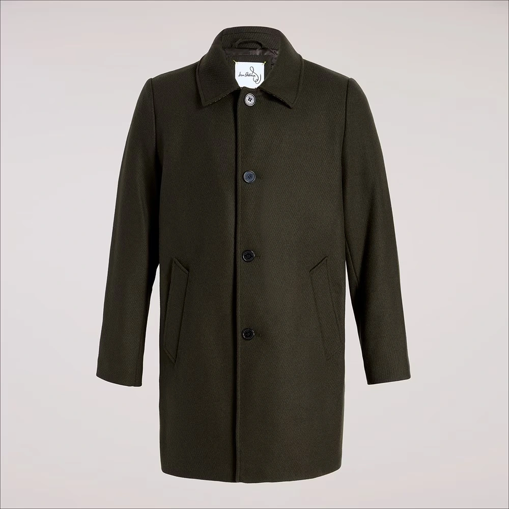 Men's Classic Single Breasted Wool Coat