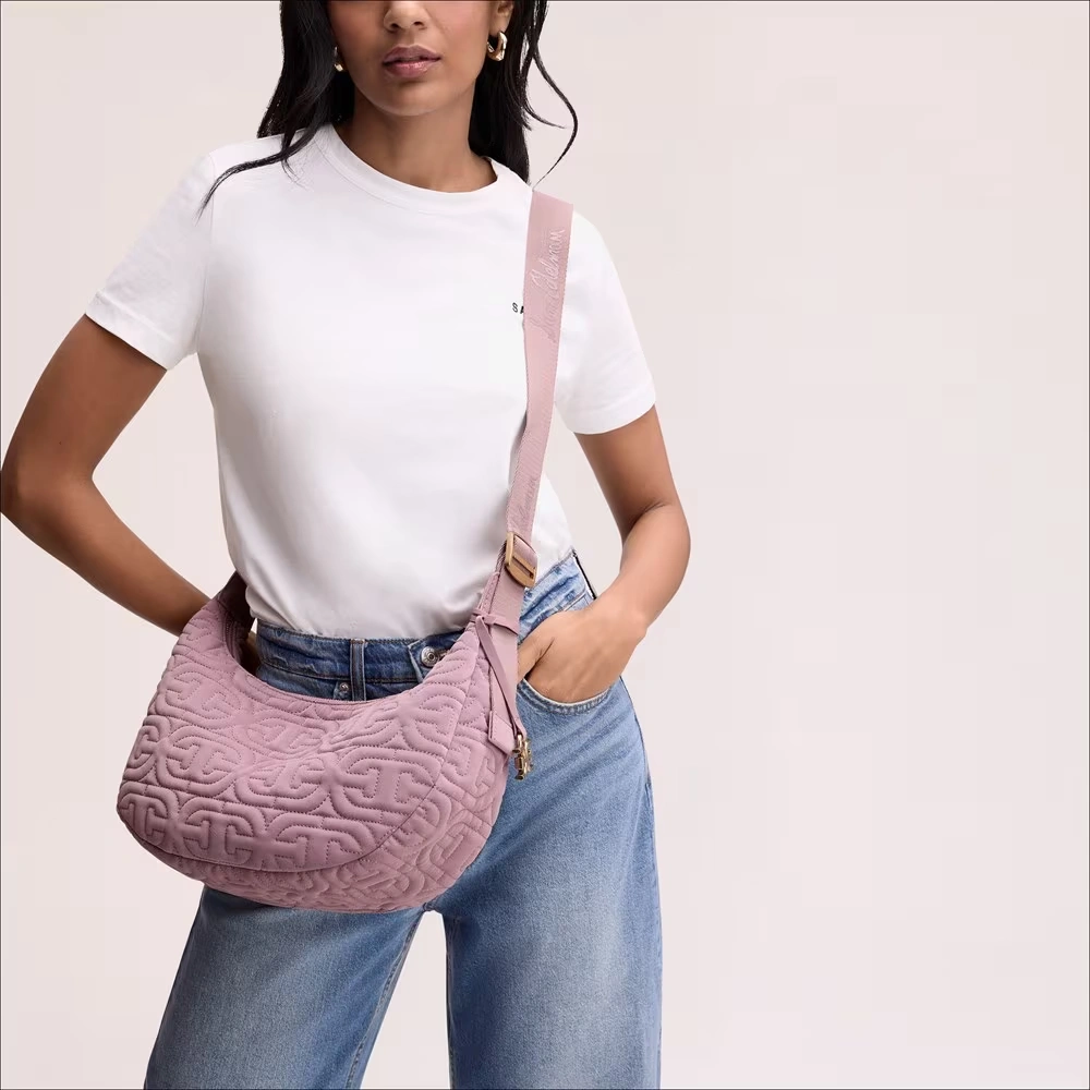 Ethyl Quilted Logo Sling Crossbody