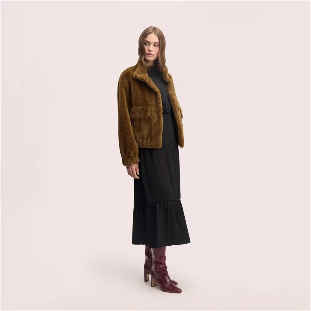 Faux Shearling Bomber Jacket 3 Faux Shearling Bomber Jacket